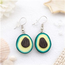 Серьги бижутерия авокадо, арт.007.316