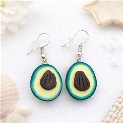 Серьги бижутерия авокадо, арт.007.316