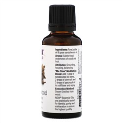 Now Foods, Эфирные масла, сандаловое дерево, 30 мл (1 жидкая унция)