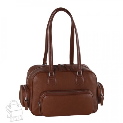 Сумка женская кожаная 260NN brown Natale Navetta