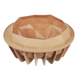 Форма для выпечки Кекс 21х9см силиконовая Грани / 856-143 /уп 24/ 0,233/ ПРОМО АКЦИЯ