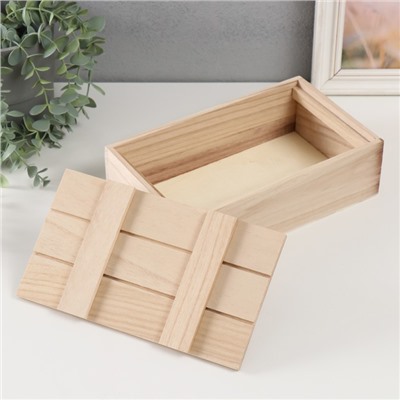 Шкатулка для росписи дерево «Ящик», для творчества, декора, без замка, 25×15×7 см