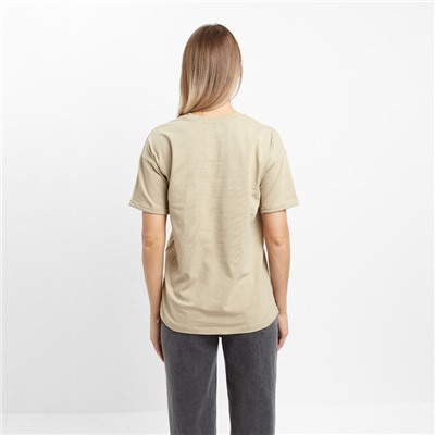 Футболка женская «Сердце», цвет хаки, размер 44