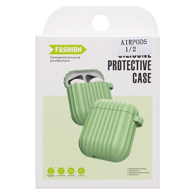 Чехол - SCP05 для кейса "Apple AirPods/AirPods 2" (light green)