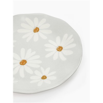 Тарелка плоская «Ромашки», d=21.5 см, керамика