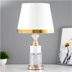 Лампа настольная с подсветкой «Муза» 1×60 Вт E27 золото 28×28×45 см RISALUX