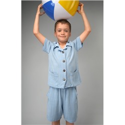 Льняной костюм для мальчика Happyfox