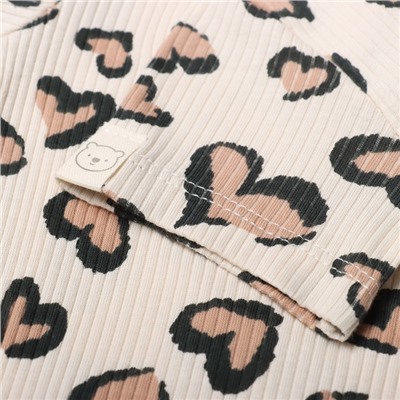 Боди Крошка Я Leo love, рост 68-74 см, бежевое