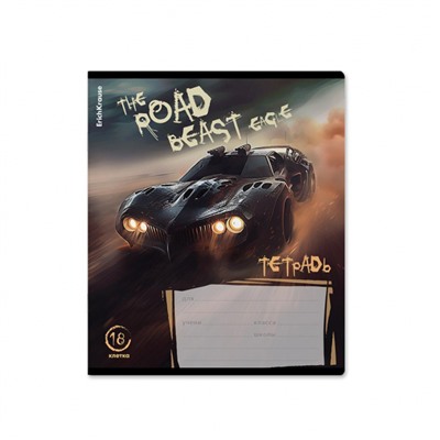 Тетрадь  18л клетка "Road Beast" 63268 ErichKrause