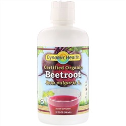 Dynamic Health  Laboratories, Certified Organic Beetroot, 32 fl oz (946 ml)