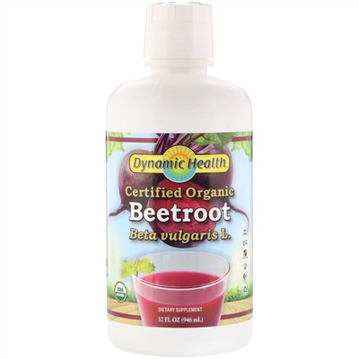 Dynamic Health  Laboratories, Certified Organic Beetroot, 32 fl oz (946 ml)