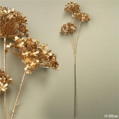 Ветка декоративная 66 см золото / G-306 /уп 240/