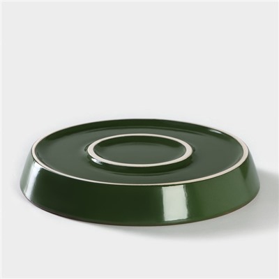 Блюдо фарфоровое Punto verde, d=17.5 см