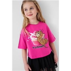 Фуфайка трикотажная для девочек (футболка) PLAYTODAY, 1240318