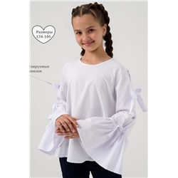 Блузка ЛОРА длинный рукав (Белый)