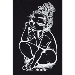 Футболка для девочки оверсайз ФБН0003