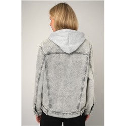 Женская джинсовая куртка с капюшоном Happyfox