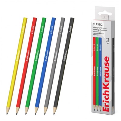 Карандаш пластиковый "Классика" 100" HB 55266 ErichKrause