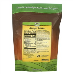 Now Foods, Real Food, ломтики манго, 284 г (10 унций)
