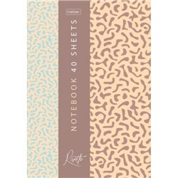 Блокнот А5 40л клетка на склейке "РИЗОТТО" жесткая подложка (093203) Хатбер