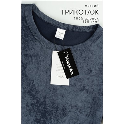 Женская удлиненная футболка с разрезами Happyfox