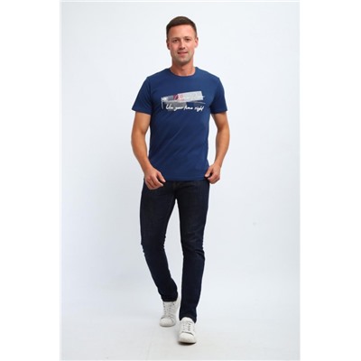 Футболка мужская 058 (Индиго)