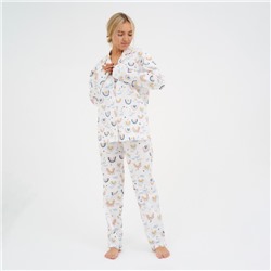 Пижама женская (рубашка, брюки) KAFTAN «Радуга», размер 44-46