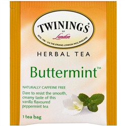 Twinings, Травяной чай, мятный леденец, не содержит кофеин, 20 чайных пакетиков, 1.41 унции (40 г)
