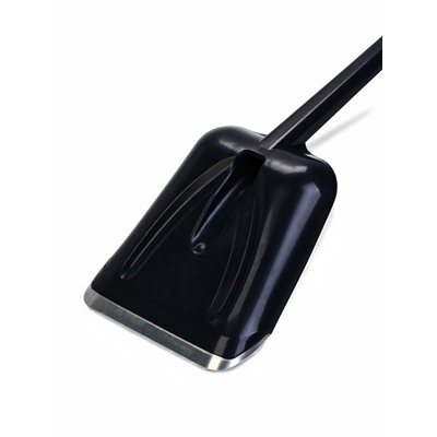 Лопата пластиковая, 70 см, автомобильная, с черенком, чёрная