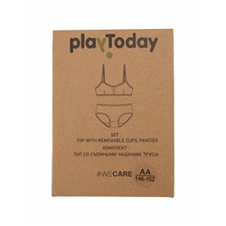 Комплект трикотажный для девочек: топ, трусы