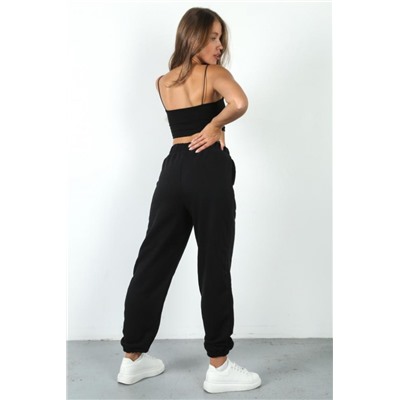 Брюки джоггеры женские ДЖ-001 (Черный)