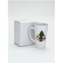УЦЕНКА Кружка керамическая новогодняя «Пингвины», 530 мл, МИКС