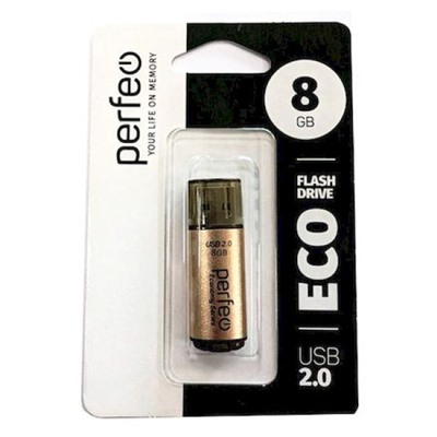 USB-флеш-накопитель PERFEO  8GB E04 Gold economy series ТТ0015826 Perfeo