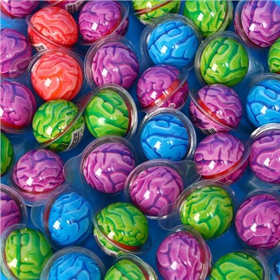 Жевательная резинка с кислой начинкой «Дуй пузырь! Шарики могз», набор, 50 шт., 500 г