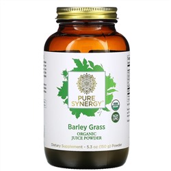 Pure Synergy, порошок из органического сока ростков ячменя, 150 г (5,3 унции)