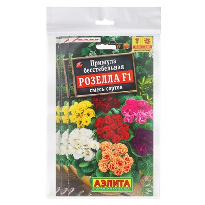 Набор семян Примула "Розелла", смесь окрасок, F1, 4 шт.