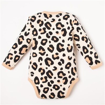 Боди для девочки «Крошка Я. Леопард», рост 62-68 см