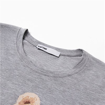 Пижама новогодняя женская (лонгслив, брюки) KAFTAN Happy together, размер 40-42