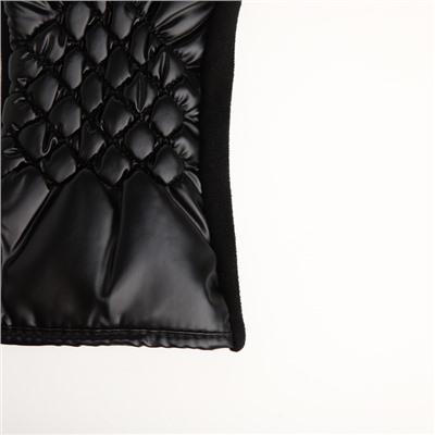 Перчатки женские, безразмерные, без утеплителя, цвет чёрный