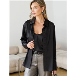 Блузка из сатина с эластаном