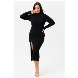 Платье длинное с разрезом 14442