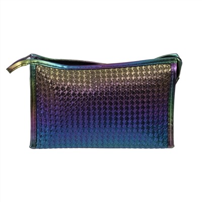 Kristaller Косметичка женская Knitted rope pattern, перламутр синий 25100