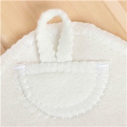 Набор для бани с принтом «Самому лучшему банщику», 3 предмета: шапка, коврик, рукавица, шерсть 30%, полиэфир 70%, светлый, «Банная забава»