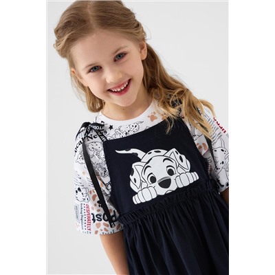 Комплект трикотажный для девочек: сарафан, фуфайка (футболка) PLAYTODAY, 1243225