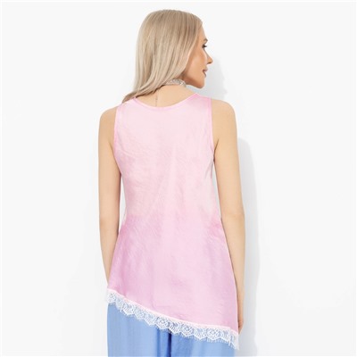 Топ шёлковый, Следи за мной (розовый)