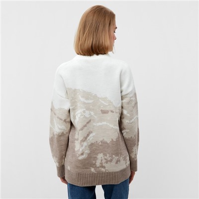 Джемпер женский MINAKU: Casual collection, бежевый, размер 50-52