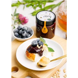 Крем - мед с черникой и кедровым орехом / 180 г / Сибирский кедр