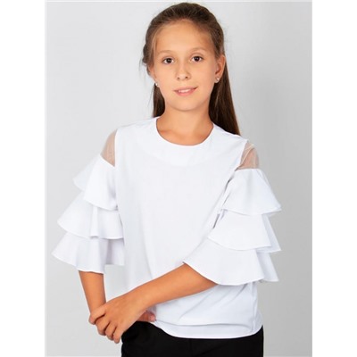 Блузка для девочки 0199/1 (Белый)