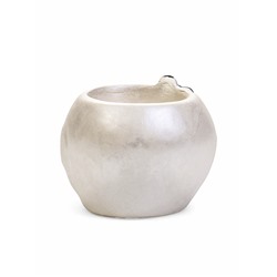 Фигурное кашпо для цветов «Сова», 6.5×7.5×6 см, гипс, белое