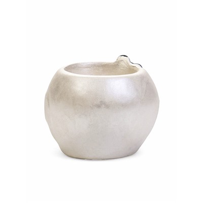 Фигурное кашпо для цветов «Сова», 6.5×7.5×6 см, гипс, белое